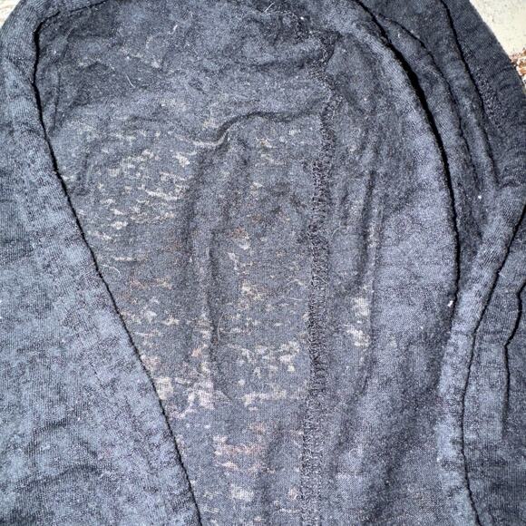 Soffe Sheer Bunout Long Sleeve Women's Size Large Black Athletic Shirt - Picture 5 of 12